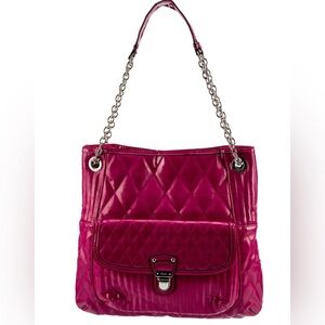 NWT Coach Liquid Gloss Slim Tote in Magenta